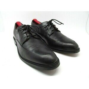 Cole Haan Grand Os Warren Black Leather Apron Toe Derbys Mens  Size US 8 M